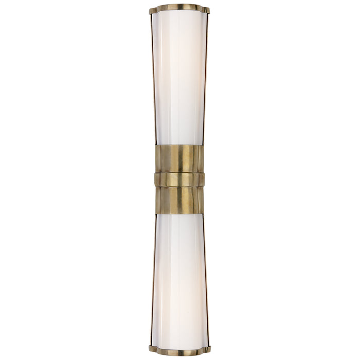 Visual Comfort Signature CHD 1563AB-WG Two Light Wall Sconce, Antique-Burnished Brass