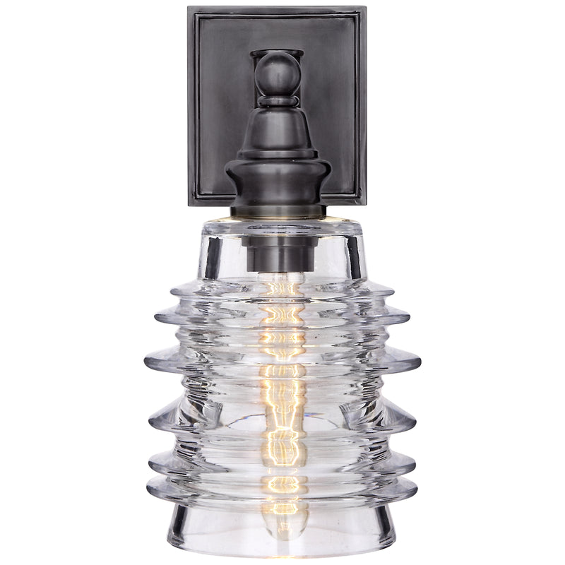 Visual Comfort Signature CHD 2472BZ-CG One Light Wall Sconce, Bronze