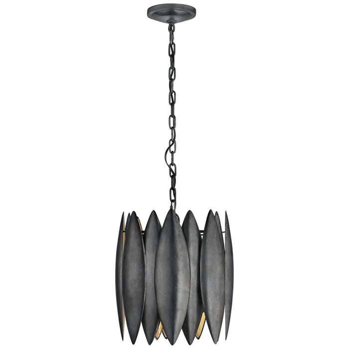 Visual Comfort Signature S 5047AI Four Light Chandelier, Aged Iron