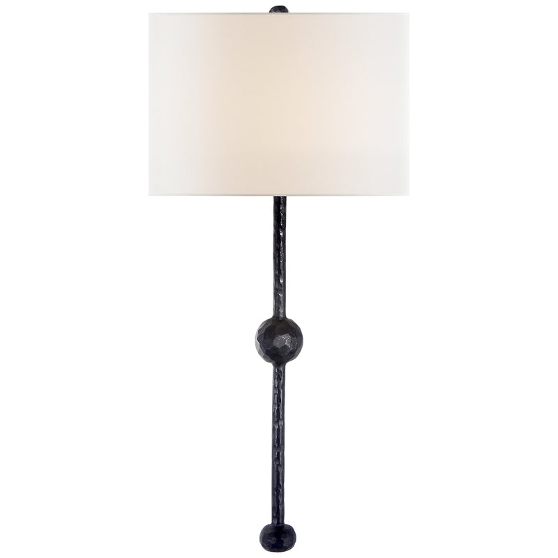 Visual Comfort Signature SK 2263AI-L One Light Wall Sconce, Aged Iron