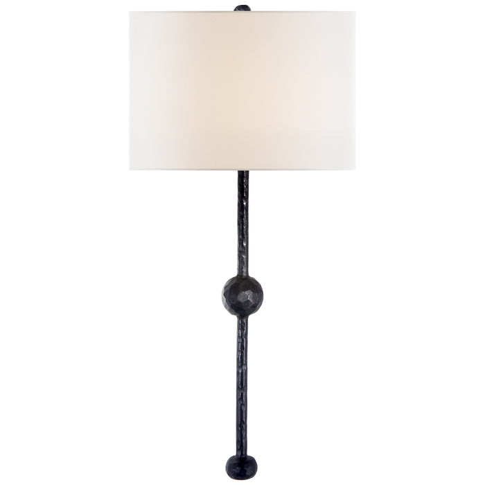 Visual Comfort Signature SK 2263AI-L One Light Wall Sconce, Aged Iron