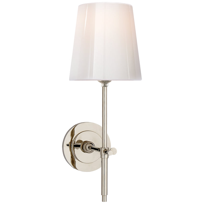 Visual Comfort Signature TOB 2022PN-WG One Light Wall Sconce, Polished Nickel