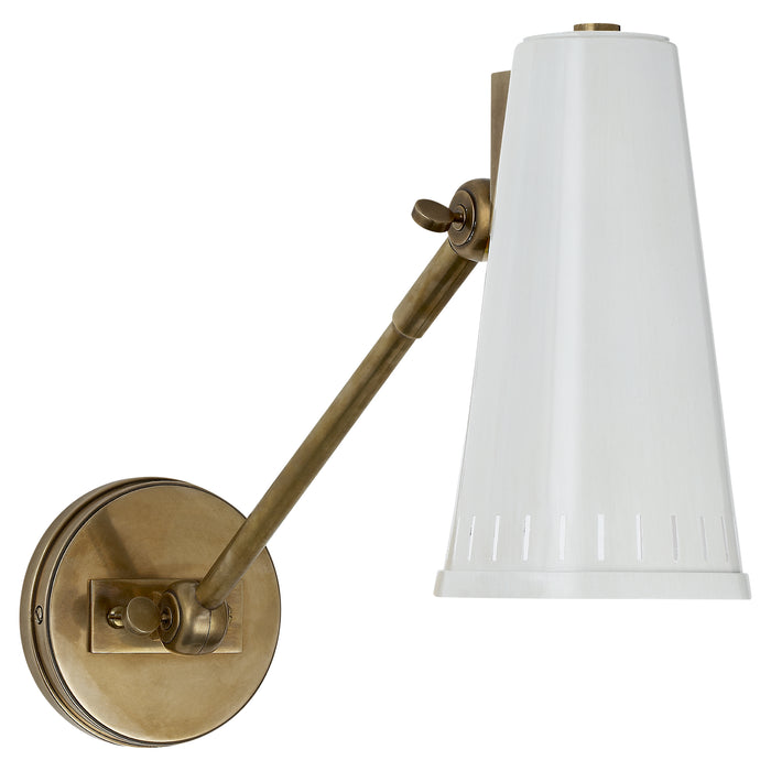 Visual Comfort Signature TOB 2065HAB-AW One Light Wall Sconce, Hand-Rubbed Antique Brass