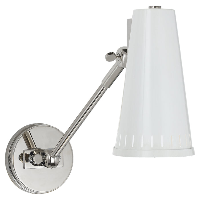 Visual Comfort Signature TOB 2065PN-AW One Light Wall Sconce, Polished Nickel
