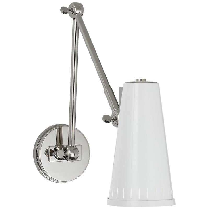 Visual Comfort Signature TOB 2066PN-AW One Light Wall Sconce, Polished Nickel