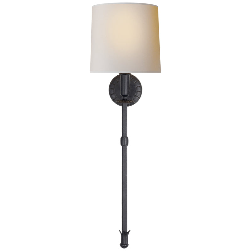 Visual Comfort Signature TOB 2116AI-NP Two Light Wall Sconce, Aged Iron