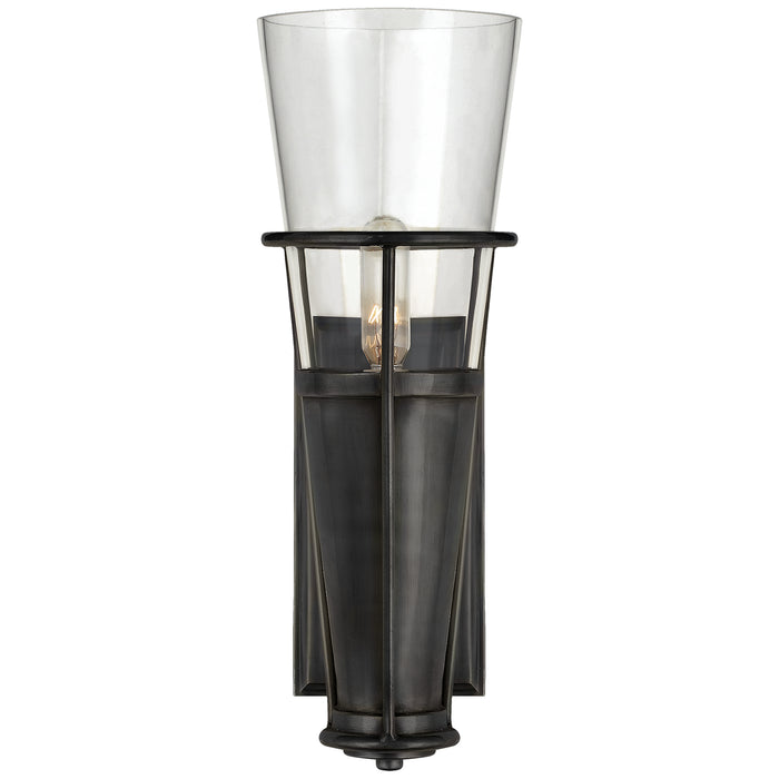 Visual Comfort Signature TOB 2751BZ-CG One Light Wall Sconce, Bronze