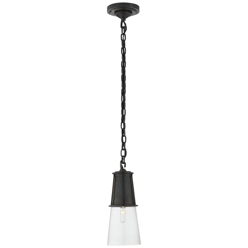 Visual Comfort Signature TOB 5751BZ-CG One Light Pendant, Bronze
