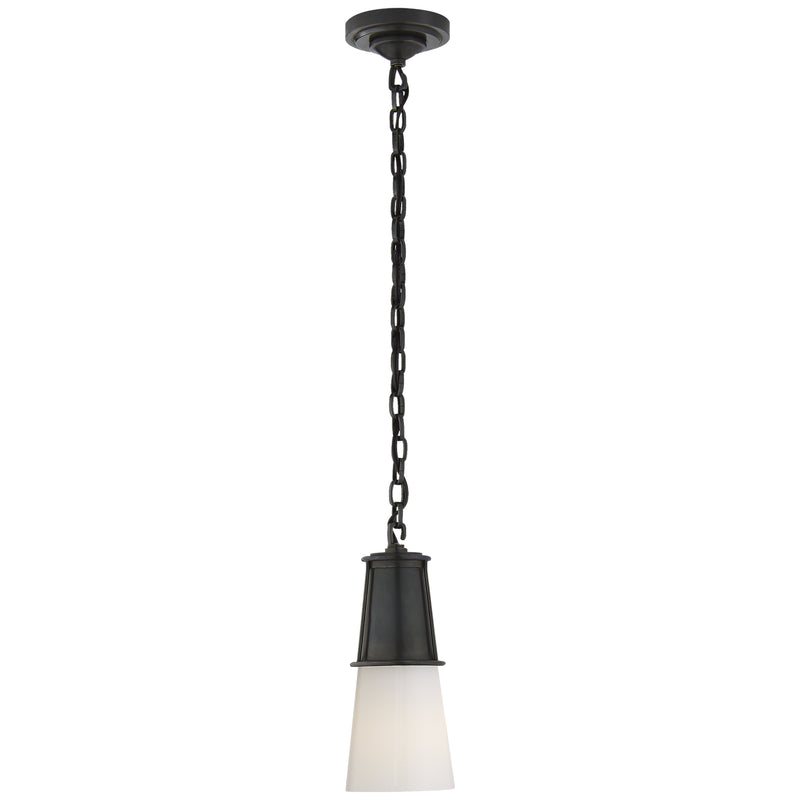 Visual Comfort Signature TOB 5751BZ-WG One Light Pendant, Bronze
