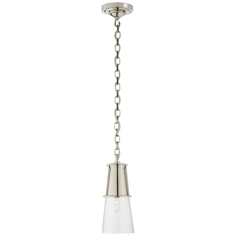Visual Comfort Signature TOB 5751PN-CG One Light Pendant, Polished Nickel