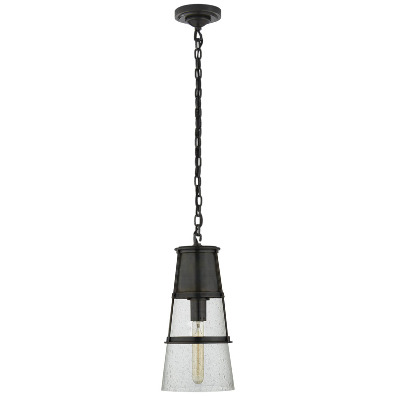 Visual Comfort Signature TOB 5752BZ-SG One Light Pendant, Bronze