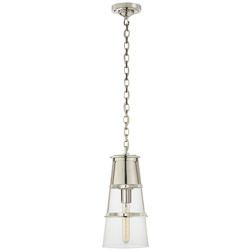 Visual Comfort Signature TOB 5752PN-CG One Light Pendant, Polished Nickel