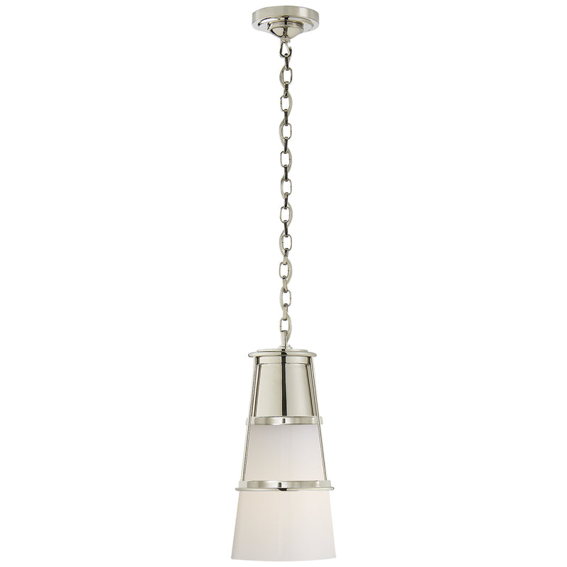 Visual Comfort Signature TOB 5752PN-WG One Light Pendant, Polished Nickel