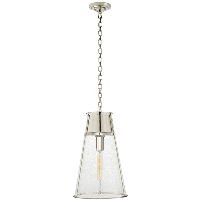 Visual Comfort Signature TOB 5753PN-SG One Light Pendant, Polished Nickel