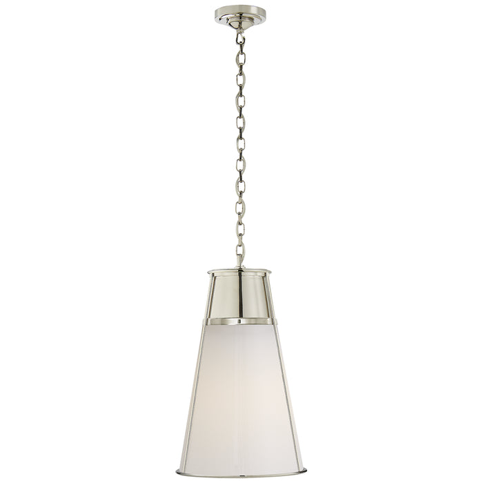 Visual Comfort Signature TOB 5753PN-WG One Light Pendant, Polished Nickel