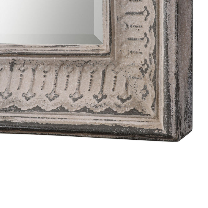 Uttermost 09118 Mirror, Taupe Ivory w/Aged Gray