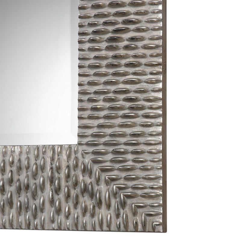 Uttermost 09135 Mirror, Metallic Silver Leaf w/Black