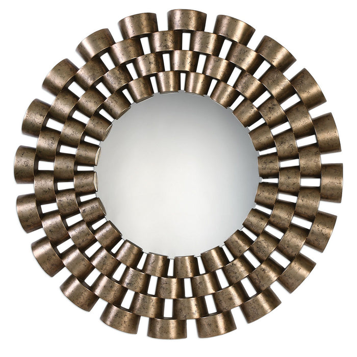 Uttermost 09136 Mirror, Silver Leaf w/Black