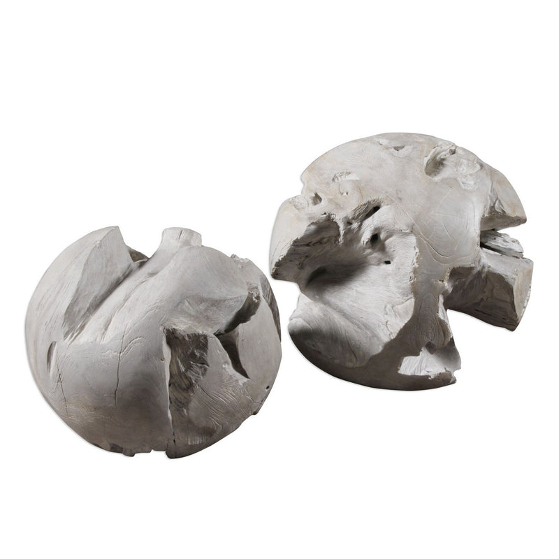 Uttermost 20107 Balls S/2, Gray Glaze