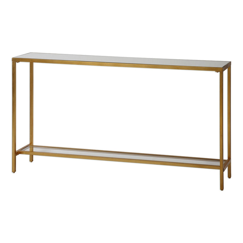 Uttermost 24685 Console Table, Antiqued Gold Leaf