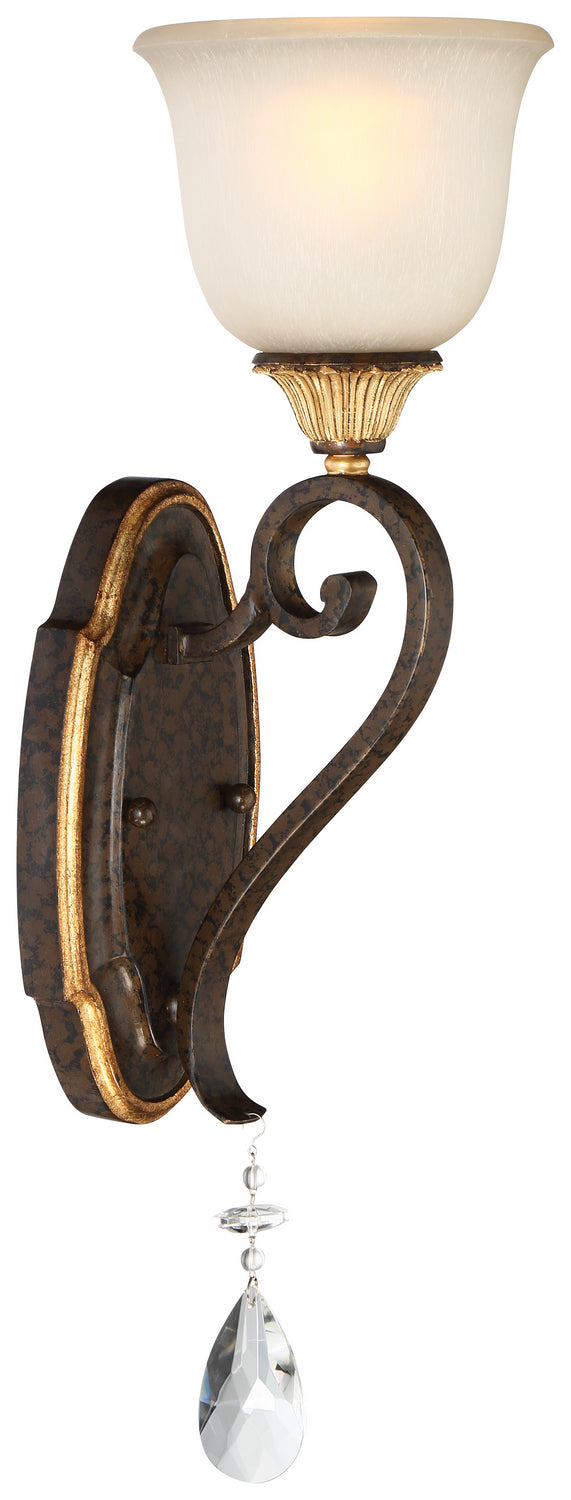 Metropolitan N1461-652 One Light Bath, Raven Bronze W/Sunburst Gold H