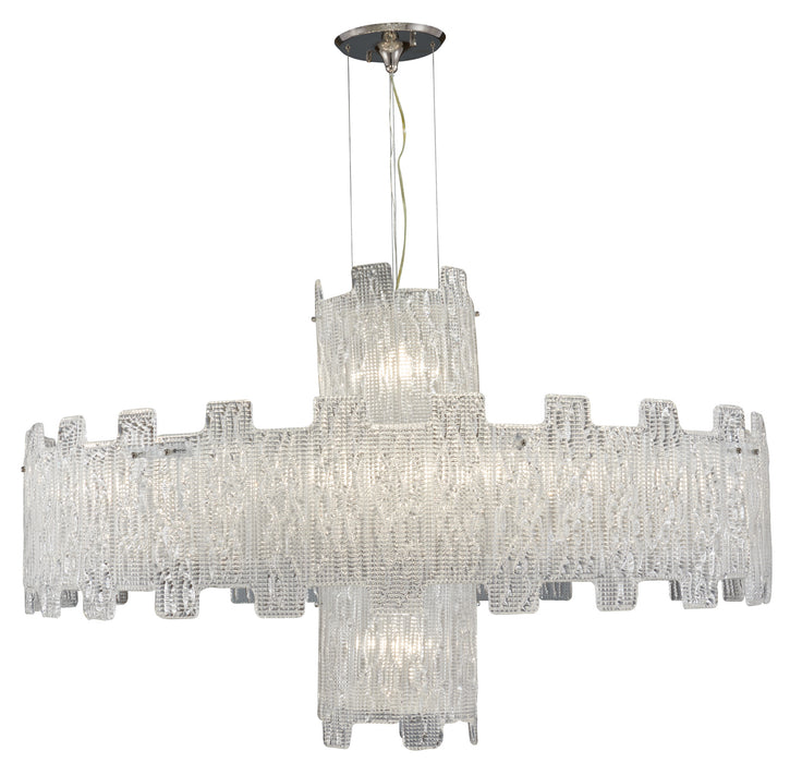 Metropolitan N950081 14 Light Chandelier, Clear Crystal