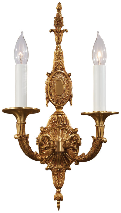 Metropolitan N950093 Two Light Wall Sconce, French Gold
