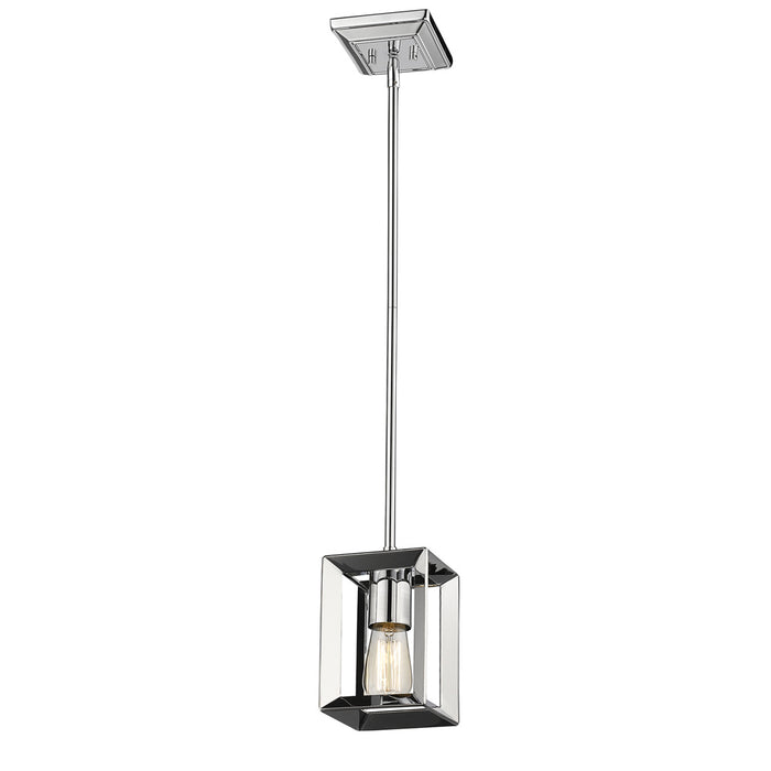 Golden 2074-M1L CH One Light Mini Pendant, Chrome