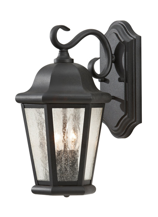 Generation Lighting OL5901BK Two Light Outdoor Wall Lantern, Black