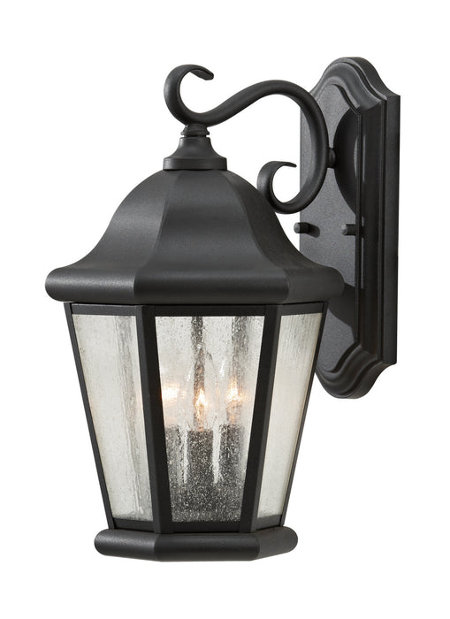 Generation Lighting OL5902BK Three Light Outdoor Wall Lantern, Black