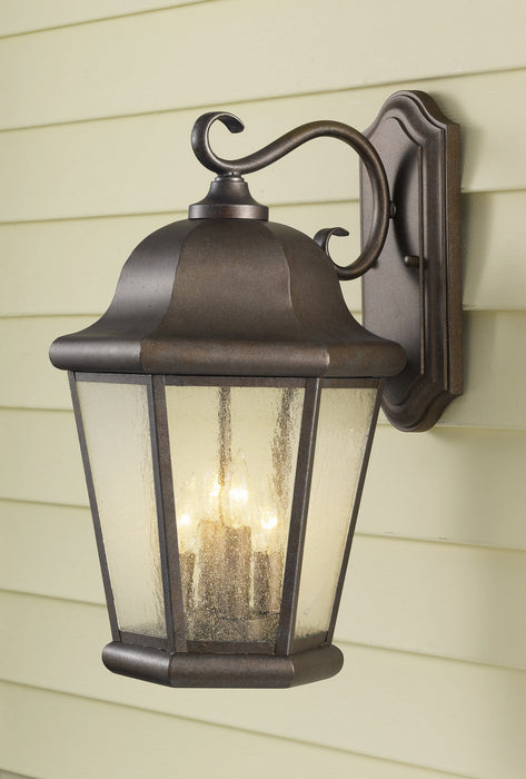 Generation Lighting OL5904CB Four Light Outdoor Wall Lantern, Corinthian Bronze