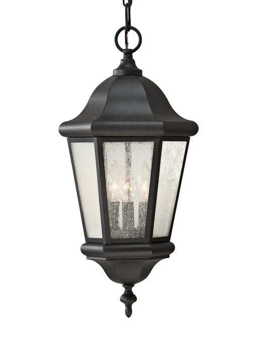 Generation Lighting OL5911BK Three Light Outdoor Pendant, Black