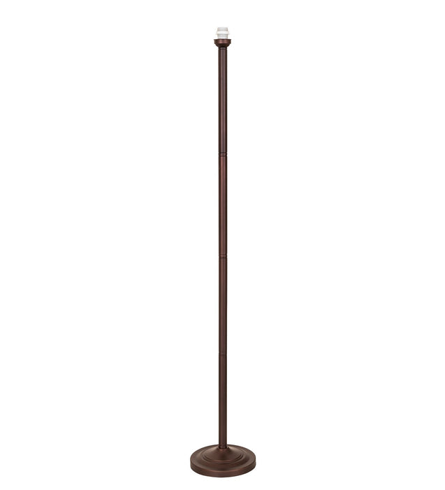 Meyda Tiffany 127155 73.5" Torchiere, Beige Burgundy Flame Orange