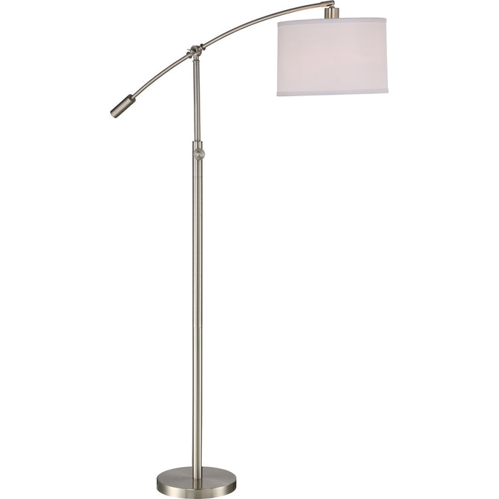 Quoizel CFT9364BN One Light Floor Lamp, Brushed Nickel