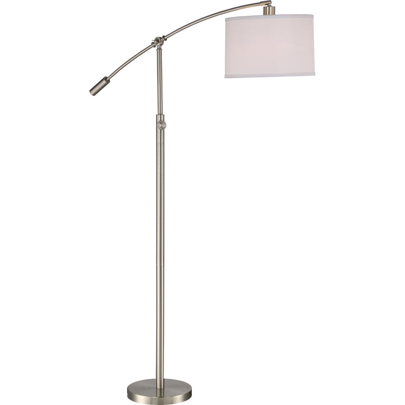 Quoizel CFT9364BN One Light Floor Lamp, Brushed Nickel