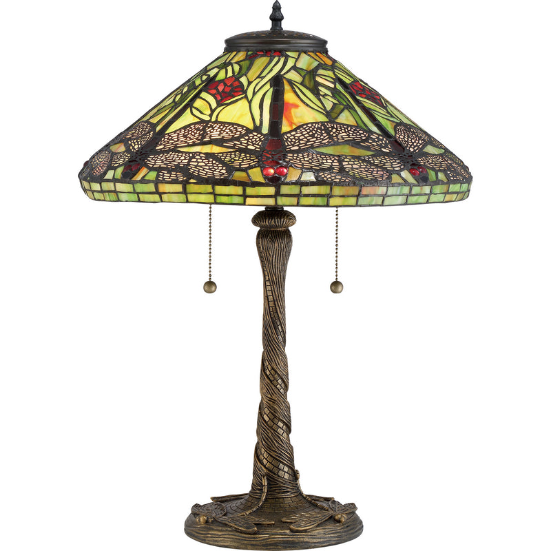 Quoizel TF2598T Two Light Table Lamp, Architectural Bronze