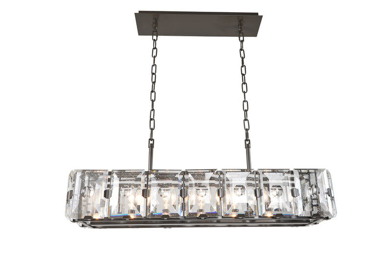 Kalco 390465DB Seven Light Island Pendant, Dark Bronze