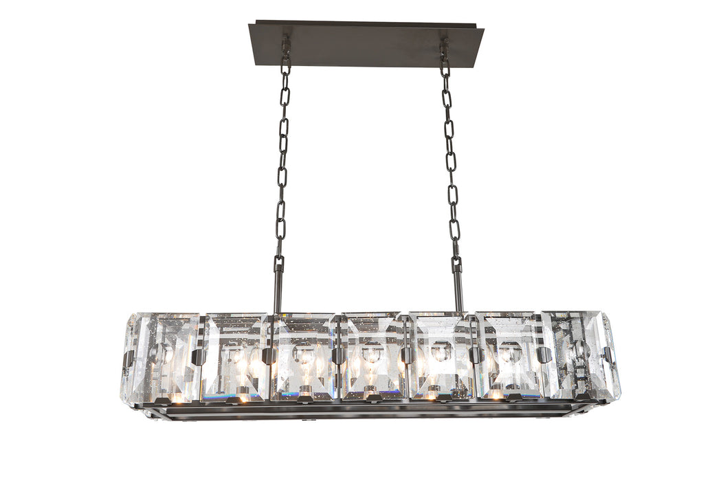 Kalco 390465DB Seven Light Island Pendant, Dark Bronze