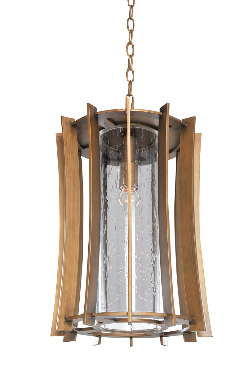 Kalco 400651MZ One Light Hanging Lantern, Modern Bronze