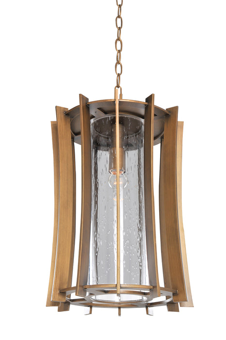 Kalco 400651MZ One Light Hanging Lantern, Modern Bronze