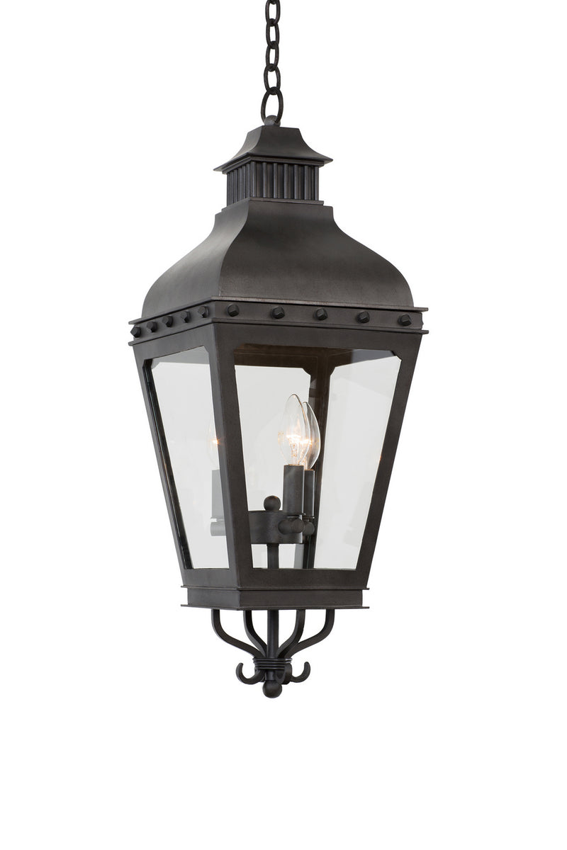 Kalco 403351AI Three Light Pendant, Aged Iron