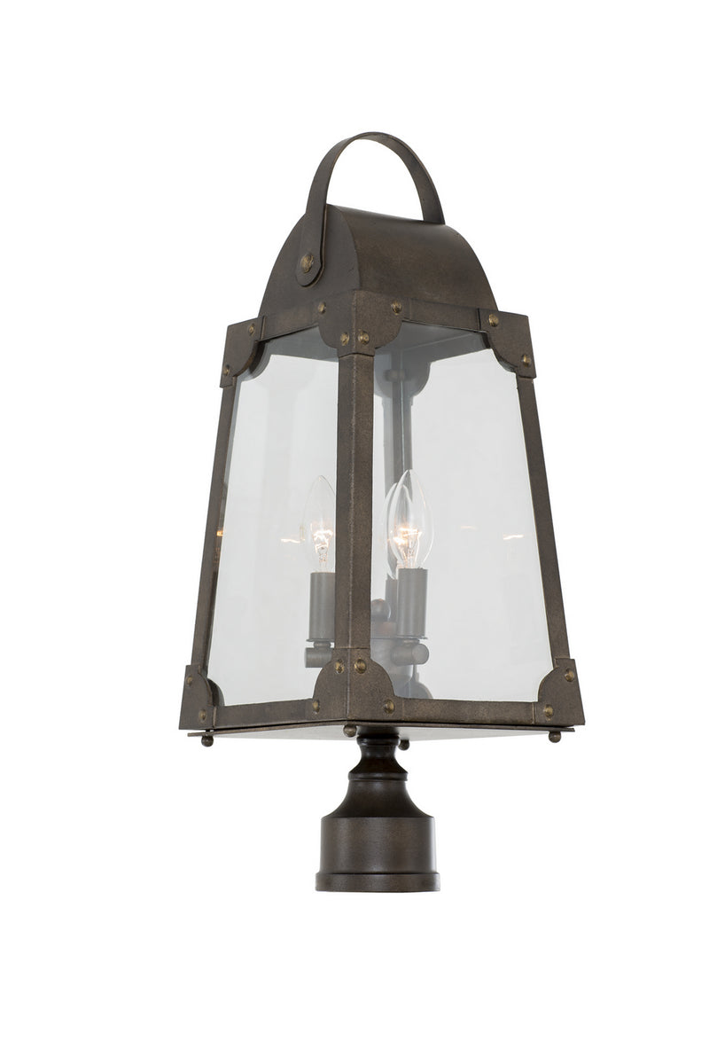 Kalco 403700AGB Three Light Post - Pier Mount, Aged Bronze