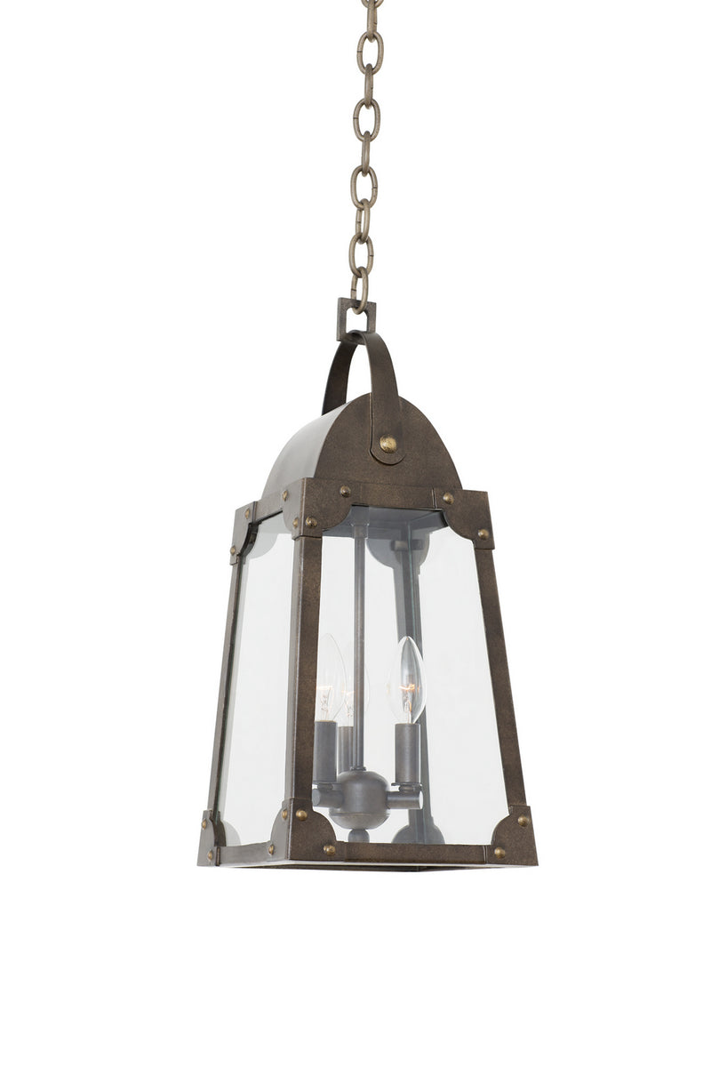 Kalco 403751AGB Three Light Pendant, Aged Bronze