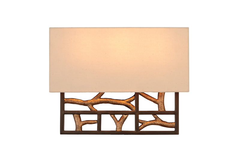Kalco 501131BZG Three Light Wall Sconce, Bronze Gold