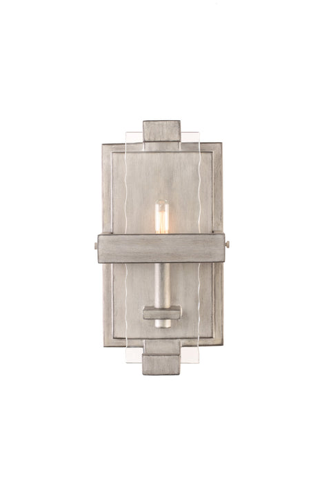 Kalco 501140SM One Light Wall Sconce, Moon Silver