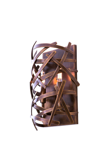 Kalco 501520CP Two Light Wall Sconce, Copper Patina