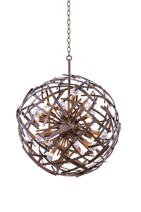 Kalco 501551CP 18 Light Pendant, Copper Patina