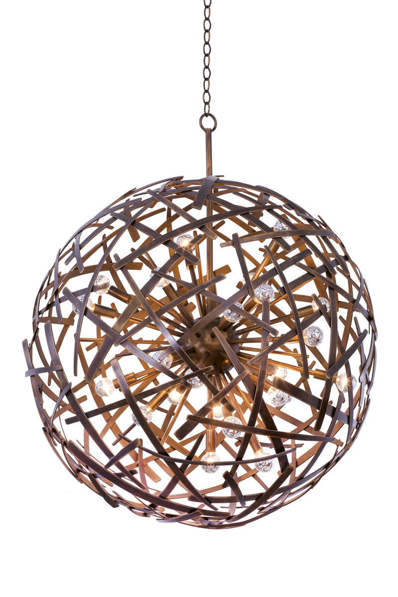 Kalco 501552CP 24 Light Pendant, Copper Patina