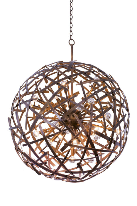 Kalco 501552CP 24 Light Pendant, Copper Patina
