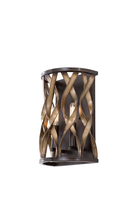 Kalco 501820MC Two Light Wall Sconce, Milk Chocolate